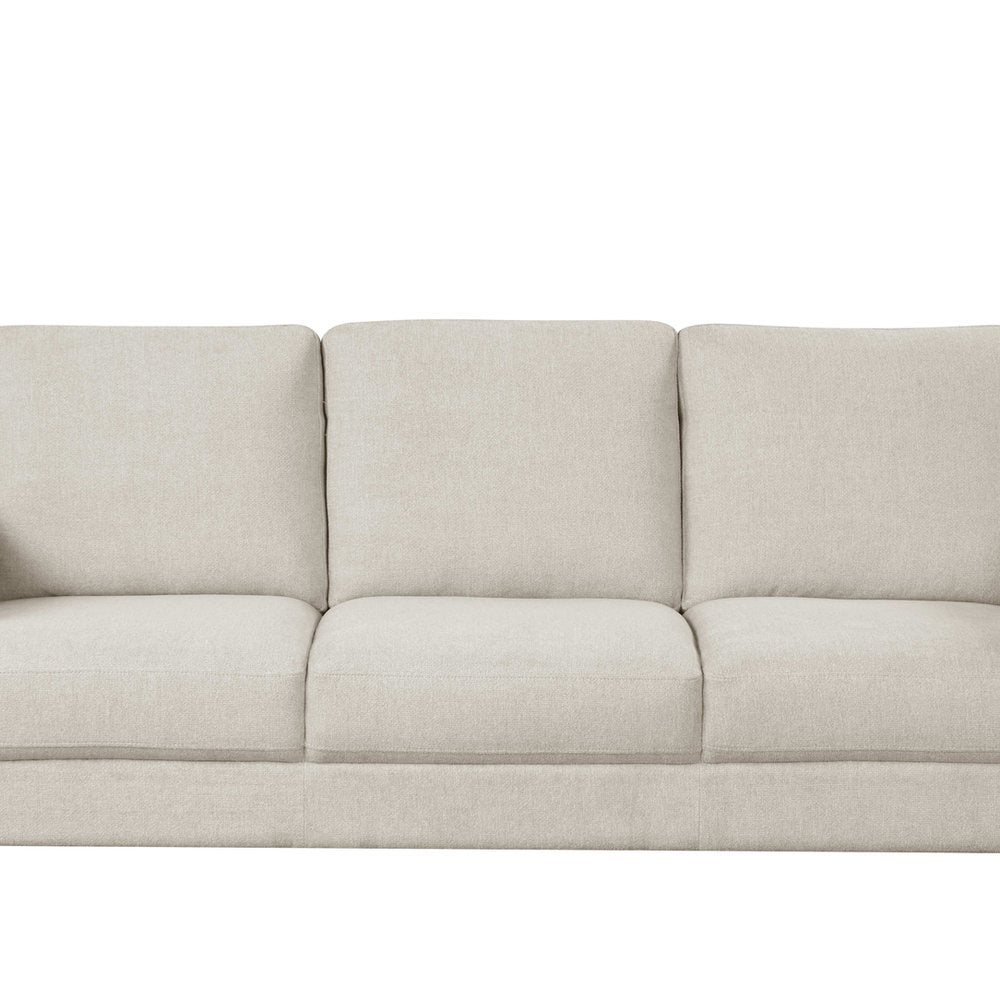 Contemporary Soft-Touch Fabric 3-Seater Sofa – Fabric and seat cushion detail (IF-8251-S)