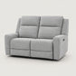 Soft Grey Fabric Power Reclining Loveseat with USB Charging — Soft Grey Fabric clean product image