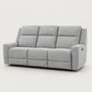 Soft Grey Fabric Power Reclining 3-Seater Sofa with USB Charging — Soft Grey Fabric clean product image