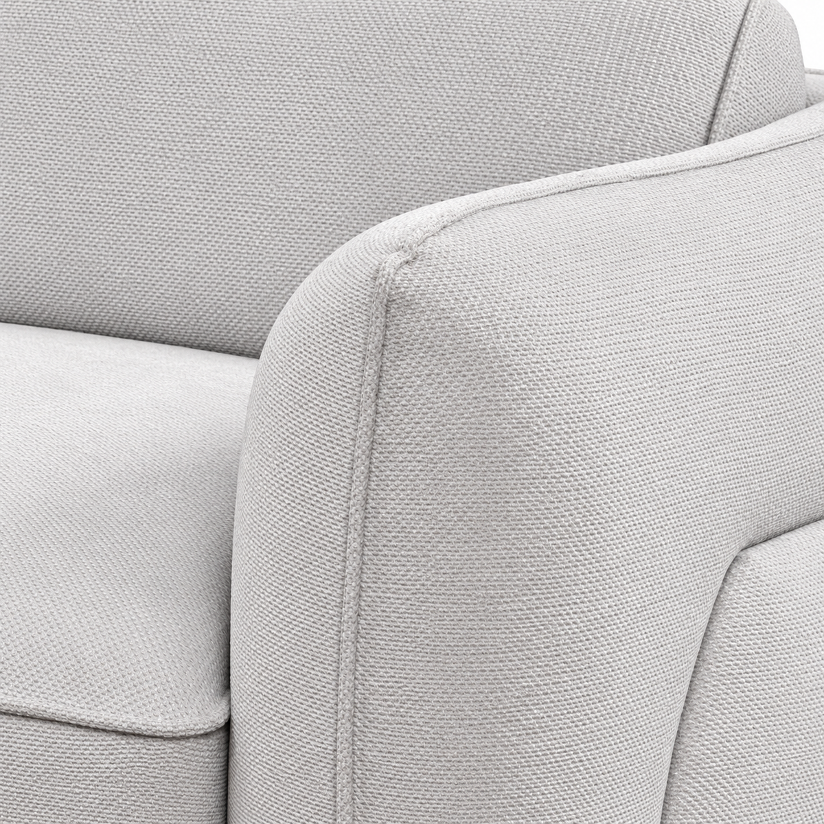 Light Grey Fabric Sleeper Sectional Sofa Bed with Storage & Adjustable Headrests — IF-9005 IFDC feature or fabric detail