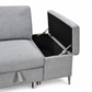 Grey Fabric Left-Facing Sleeper Sectional Sofa Bed with Storage — IF-9022 IFDC feature or fabric detail