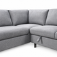 Grey Fabric Left-Facing Sleeper Sectional Sofa Bed with Storage — IF-9022 IFDC feature or fabric detail