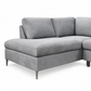 Grey Fabric Left-Facing Sleeper Sectional Sofa Bed with Storage — IF-9022 IFDC feature or fabric detail