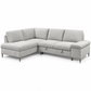 Grey Bouclé Left-Facing Sleeper Sectional Sofa Bed with Storage — IF-9023 clean white product image