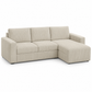 Black or Grey Corduroy Reversible Sleeper Sectional Sofa Bed with Storage Chaise — IF-9026 IFDC feature or fabric detail