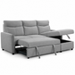Grey Fabric Reversible Sleeper Sectional Sofa Bed with Storage Chaise — IF-9027 IFDC feature or fabric detail