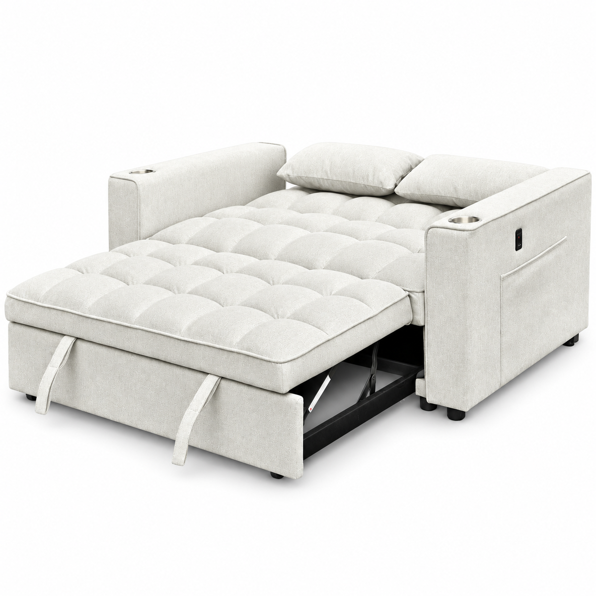 Grey Fabric Convertible Sofa Bed — IF-9028 IFDC feature or fabric detail