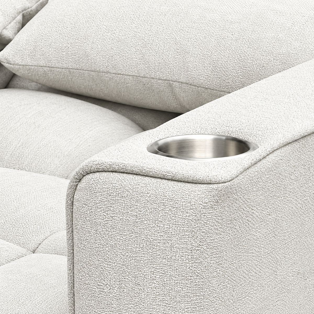 Grey Fabric Convertible Sofa Bed — IF-9028 IFDC feature or fabric detail