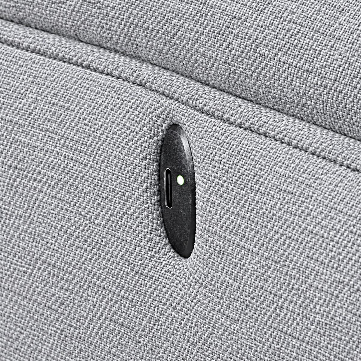 Modern Tufted Sofa Bed with USB-C Charging & Side Storage – 64 or 70 Inch — IF-9045 IFDC feature or fabric detail