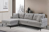 Grey Fabric Sectional Sofa with Storage & Button-Tufted Cushions – product image 1
