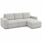Light Grey Bouclé Sleeper Sectional Sofa Bed with Storage — IF-9085 IFDC feature or fabric detail