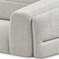 Light Grey Bouclé Sleeper Sectional Sofa Bed with Storage — IF-9085 IFDC feature or fabric detail