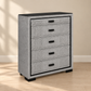 Isabella Grey LED 5-Drawer Bedroom Chest