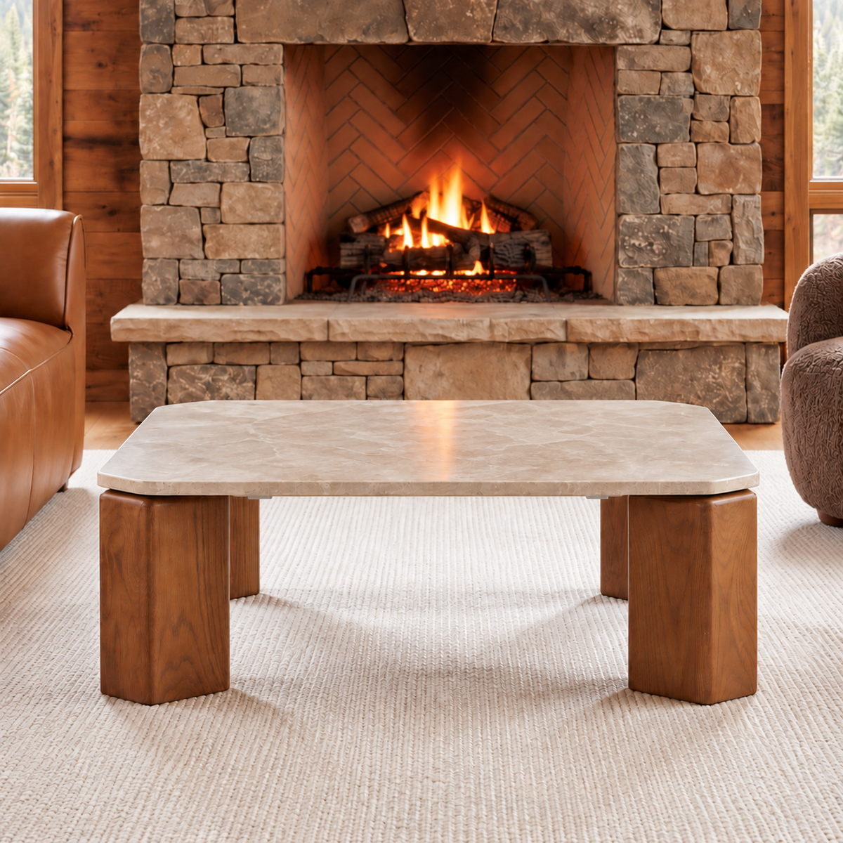 Jace Coffee Table Silk Grey Marble