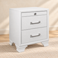 Jordyn White Collection 3-Drawer Nightstand