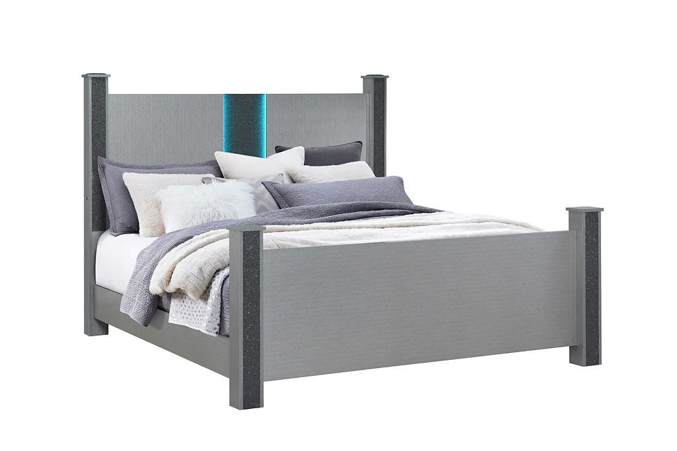Logan Silver Bedroom Set – gallery image 6