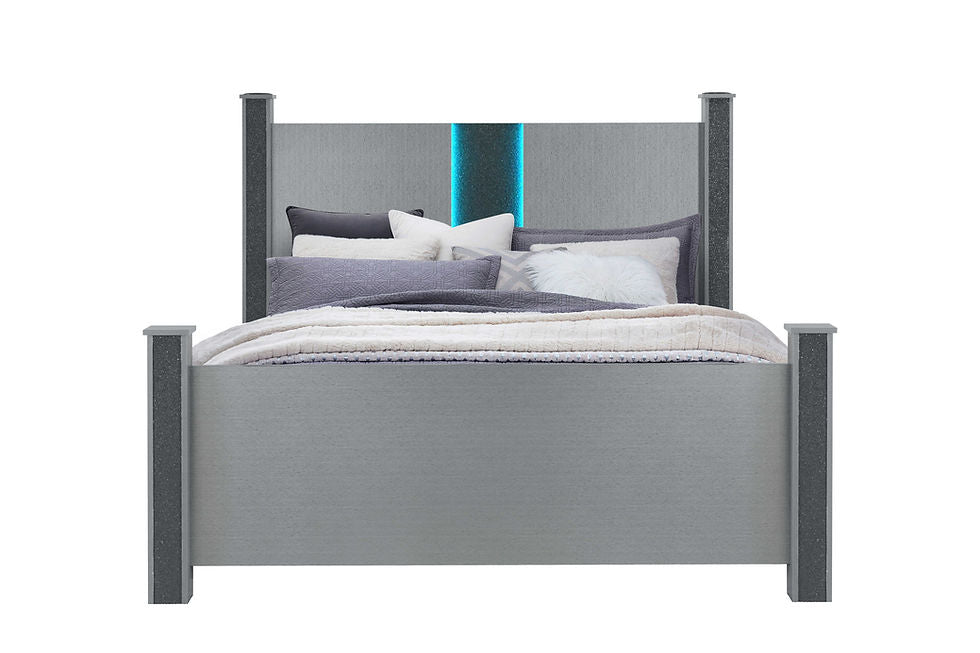 Logan Silver Bedroom Set – gallery image 5