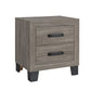Olivia Collection Taupe Transitional Complete Bedroom Set with Picture-Frame Detailing