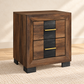 Optimus Collection Two-Tone Walnut Nightstand