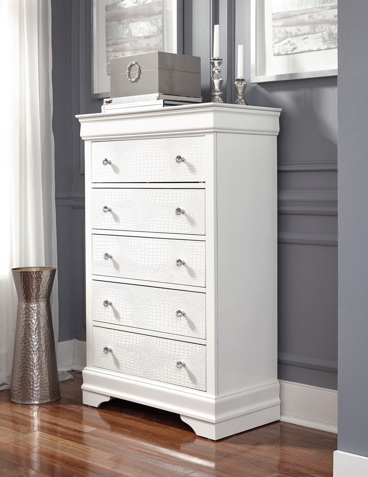 Pompei White and Grey Bedroom Set – gallery image 6