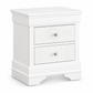 Pompei Collection Metallic Crocodile Nightstand – White or Grey