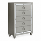 Riley 'Luna' Collection Silver 5-Drawer Bedroom Chest