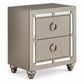 Riley 'Luna' Collection Silver 2-Drawer Nightstand