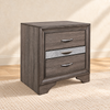 Seville 'Harper' Collection Weathered Grey Nightstand with Jewelry Drawer