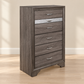 Seville 'Harper' Collection Weathered Grey 5-Drawer Bedroom Chest