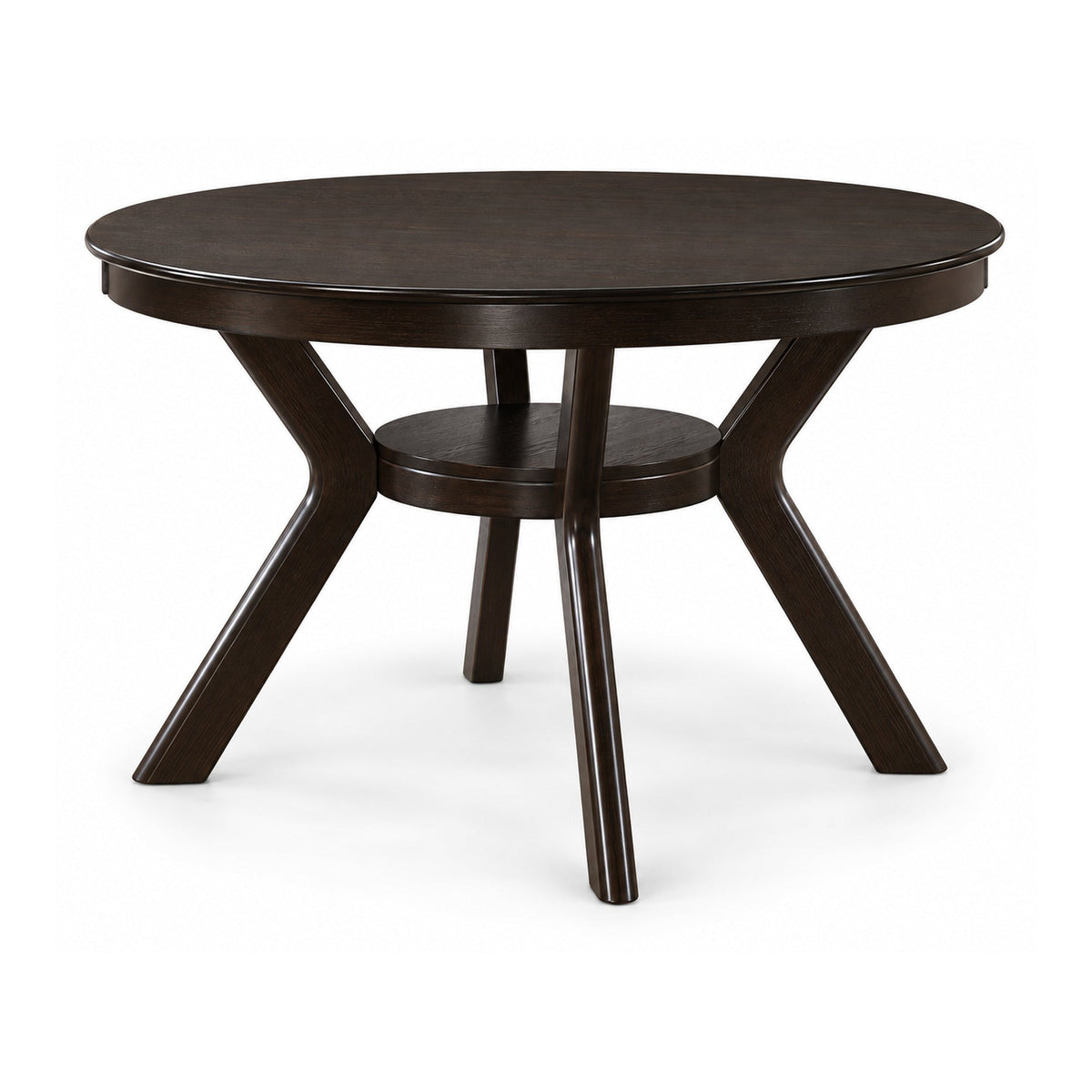 5-Piece Espresso Wood Dining Set – 3 Chair Style Options – dining table