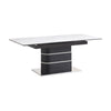 Modern Extendable White Sintered Stone Dining Table – dining table