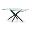 Modern Clear Glass Dining Table – dining table