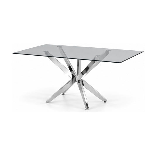 Modern Clear Glass Dining Table – dining table