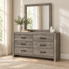 Charlotte Black dresser and mirror in a bedroom lifestyle setting