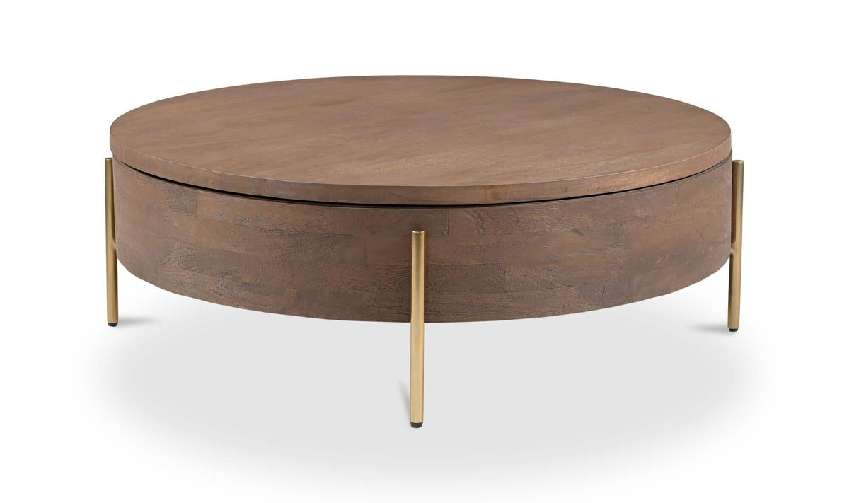 Alba Storage Coffee Table Brown — gallery view 7