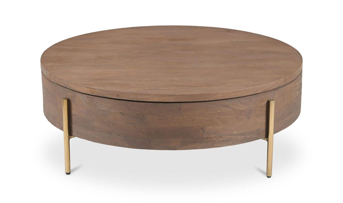 Alba Storage Coffee Table Brown — gallery view 3