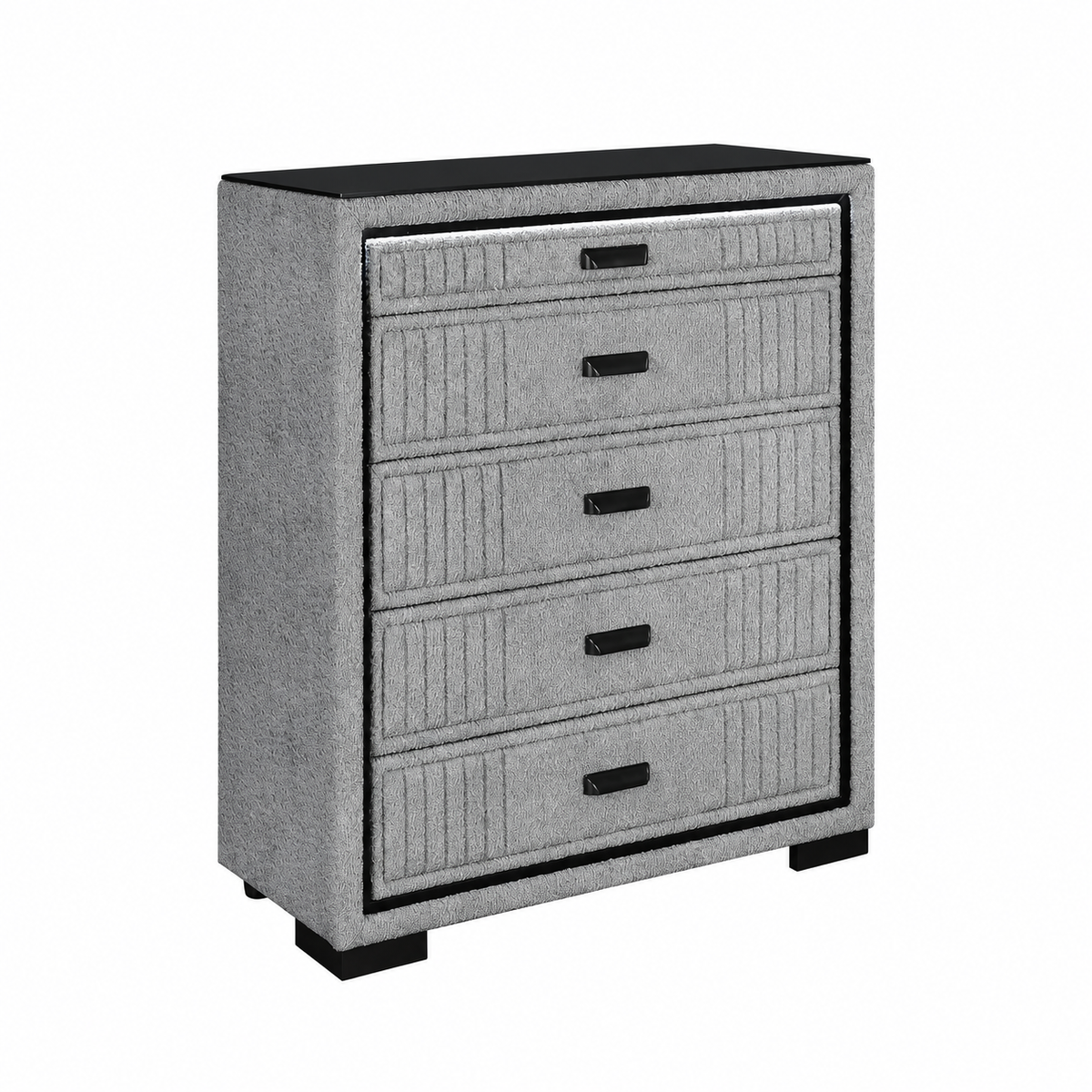 Isabella Grey LED 5-Drawer Bedroom Chest