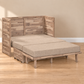 Stow Full Murphy Cabinet Bed with Gel Memory Foam Mattress