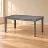 63-Inch Antique Grey Wood Dining Table — table-only lifestyle view
