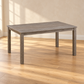 55-Inch Antique Grey Wood Dining Table — table-only lifestyle view